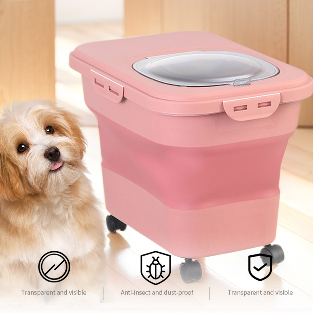 Caja de comida seca plegable p - Dog Food Storage Xl reseña y precio