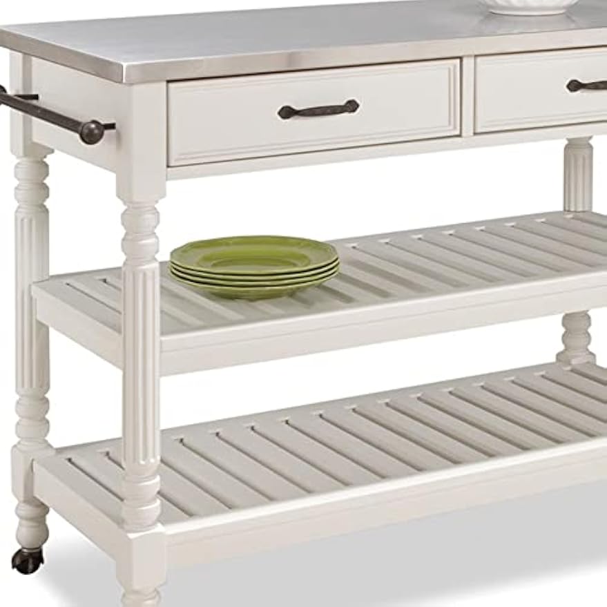 Carrito de cocina móvil con ru - Food Storage On Wheels reseña y precio