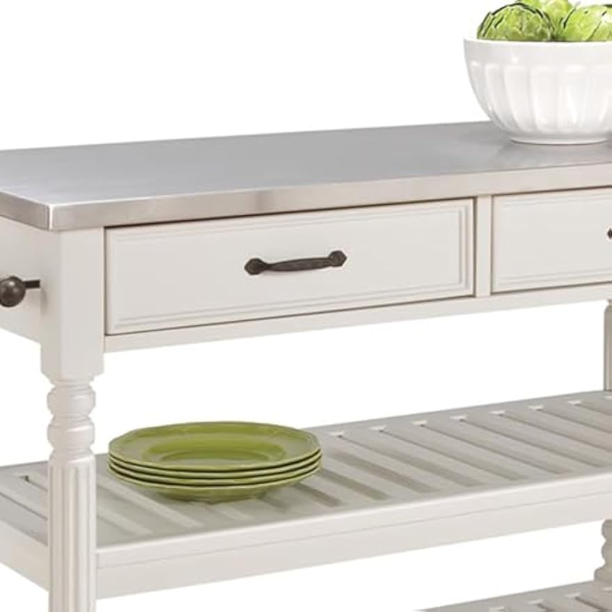 Carrito de cocina móvil con ru - Food Storage On Wheels reseña y precio