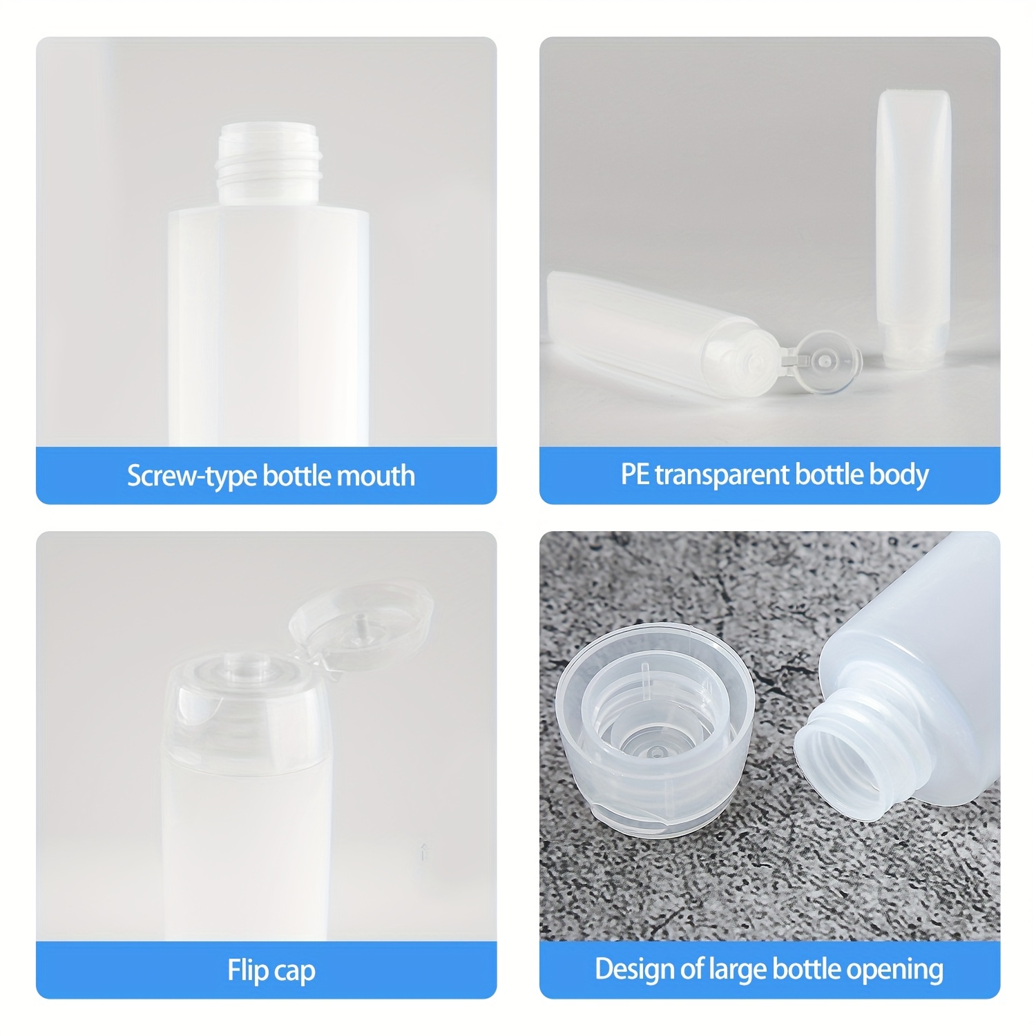 10 Uds. Botellas de tubo expri - Condiment Squeeze Bottle reseña y precio