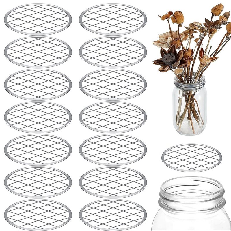 Organizador de arreglos floral - Mason Jar Wide Mouth reseña y precio