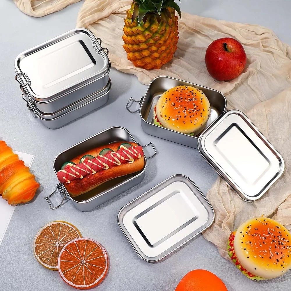 Caja Bento de acero inoxidable - Food Storage Underground reseña y precio